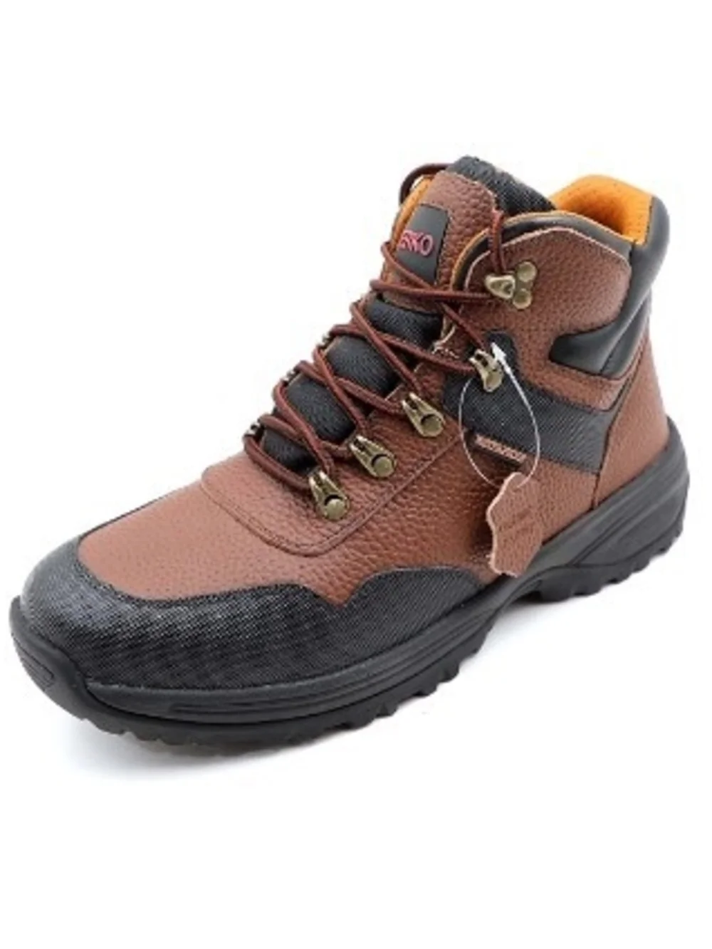 Brown Men's Waterproof Steel Toe Boots size 13